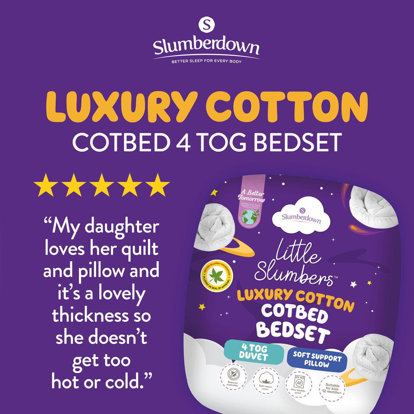 Little Slumbers Allergy Protection 4 Tog Bedset Review
