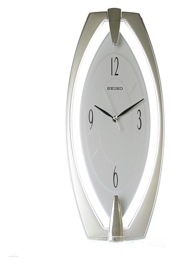 Seiko Silver Plastic Wall Clock White Dial Review