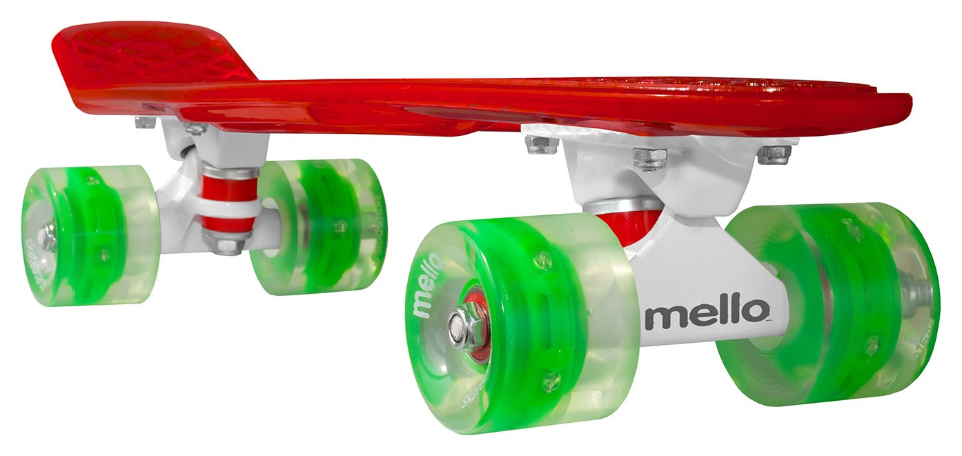 Mello LED Flip 22 Inch Cruiser Skateboard - Watermelon