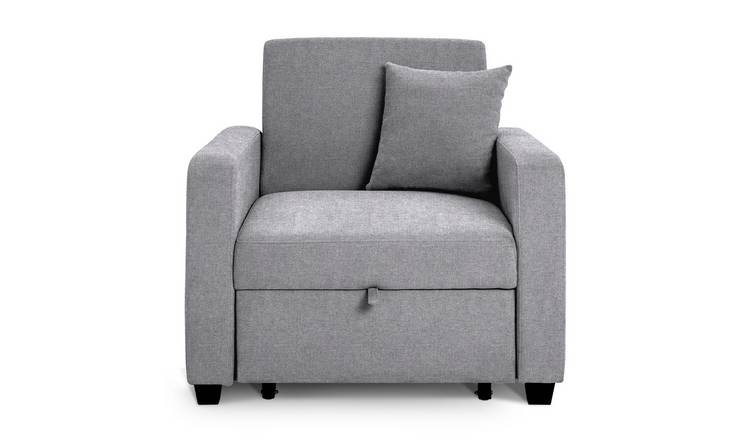 Habitat Reagan Single Fabric Chairbed - Grey