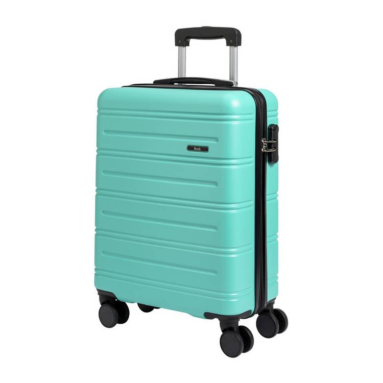Rock Lisbon 8 Wheel Hard Turquoise Cabin Case - Small 0