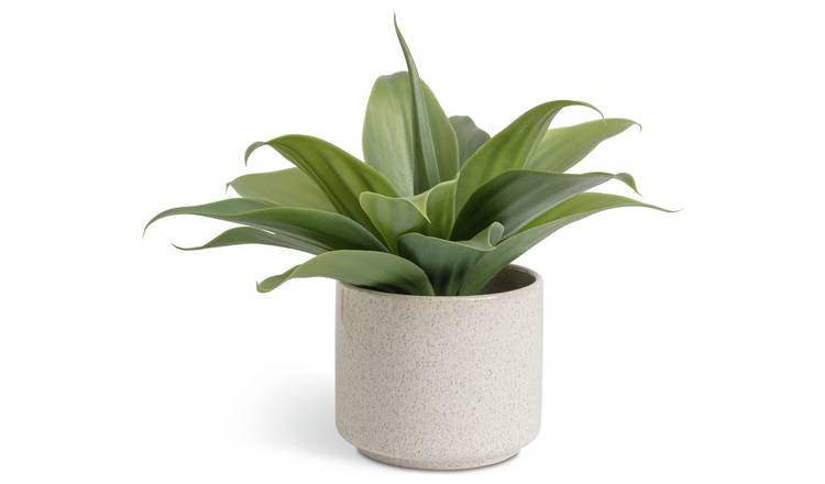 Habitat Artificial Aloe in Reactive Glazed Pot