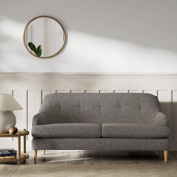 Habitat Frome Fabric 2 Seater Sofa - Charcoal - Ash Leg 0