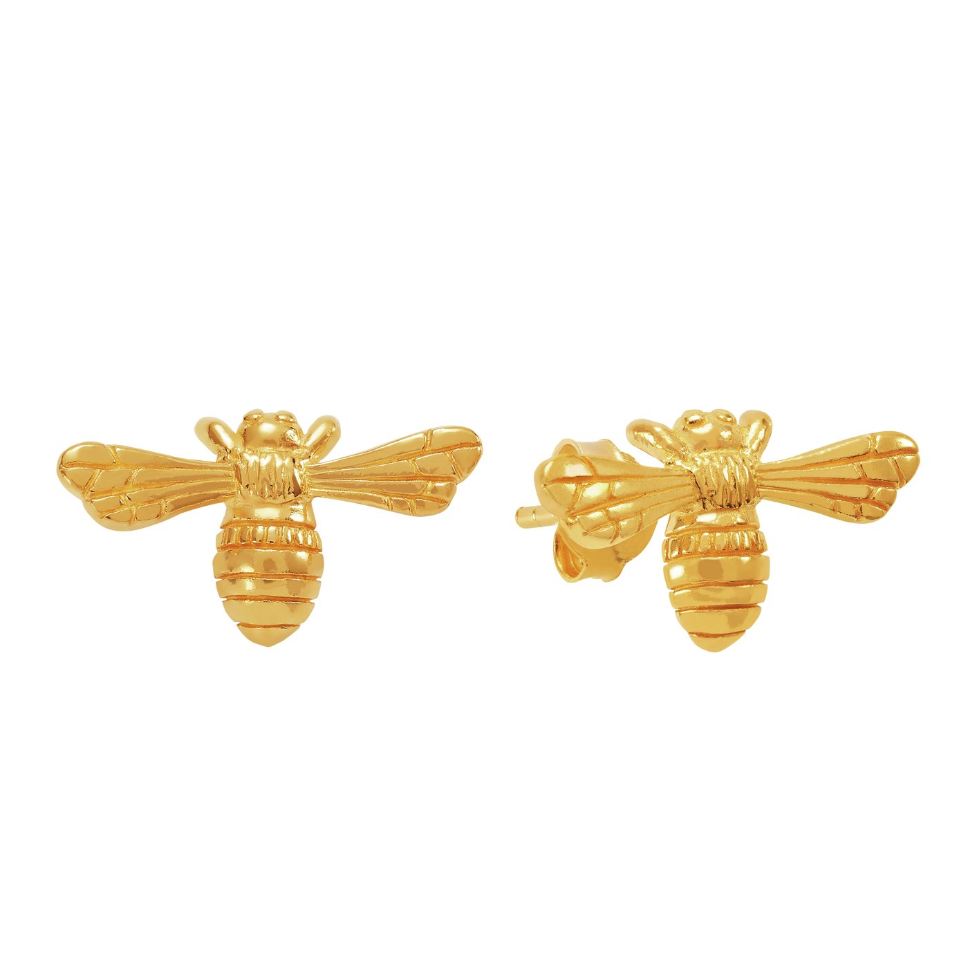 Revere 9ct Gold Plated Sterling Silver Bee Stud Earrings Review