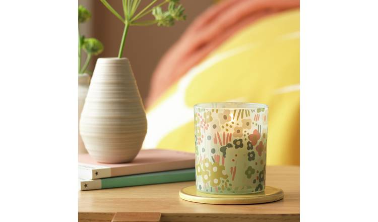 Habitat x Scion Meadow Glass Candle - Hyacinth & White Birch