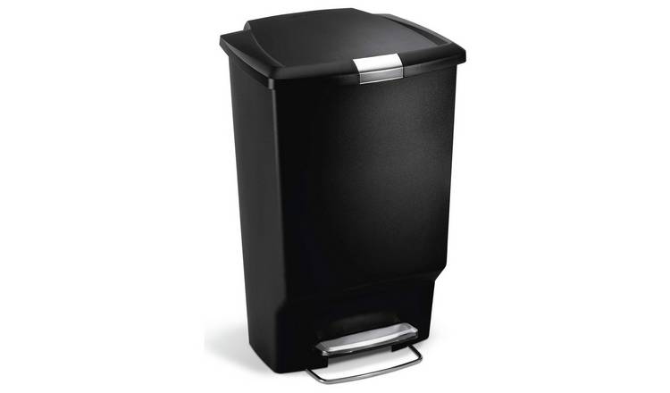 simplehuman 45 Litre Rectangular Pedal Bin - Black