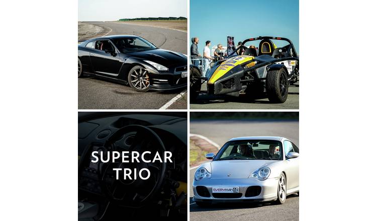 Activity Superstore Supercar Trio For One Gift Experience