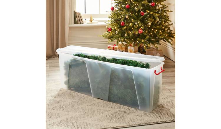 Buy Strata 40L Bauble Box with 36 Dividers - Clear, Plastic storage boxes  and drawers