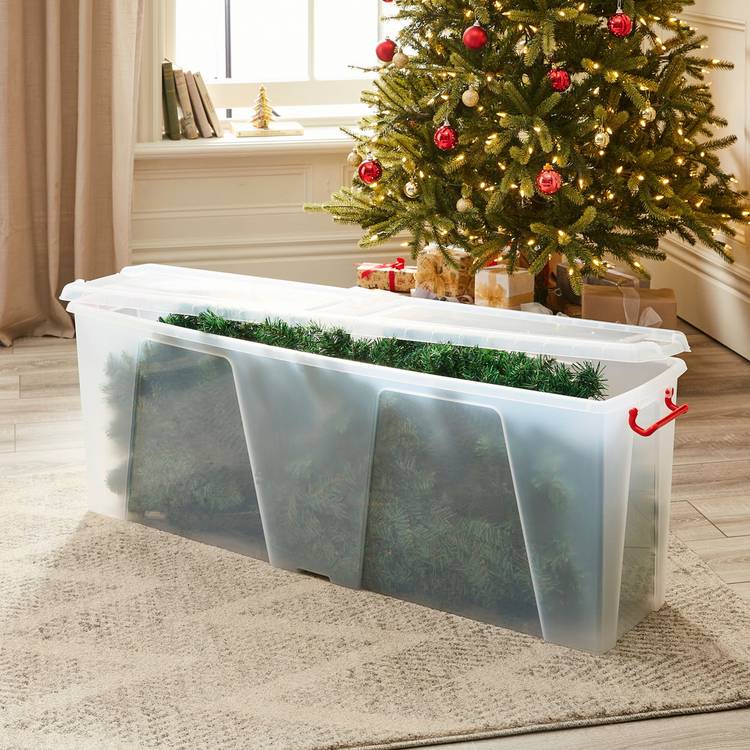 Strata 120L Christmas Tree Smart Storage Box - Clear 0