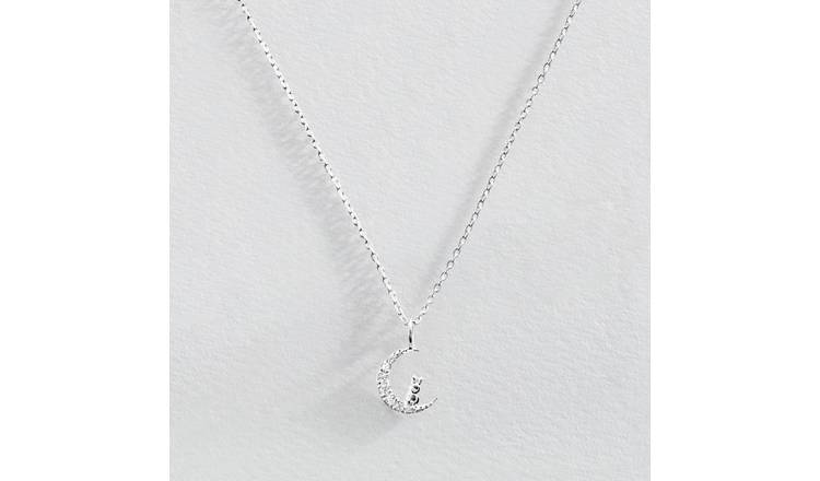 Buy Revere Sterling Silver Bunny In the Moon Necklace | Kids necklaces ...