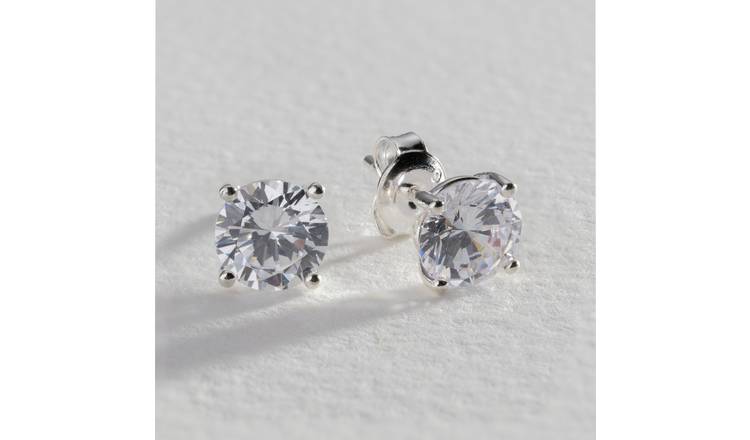 Sterling silver deals cubic zirconia studs