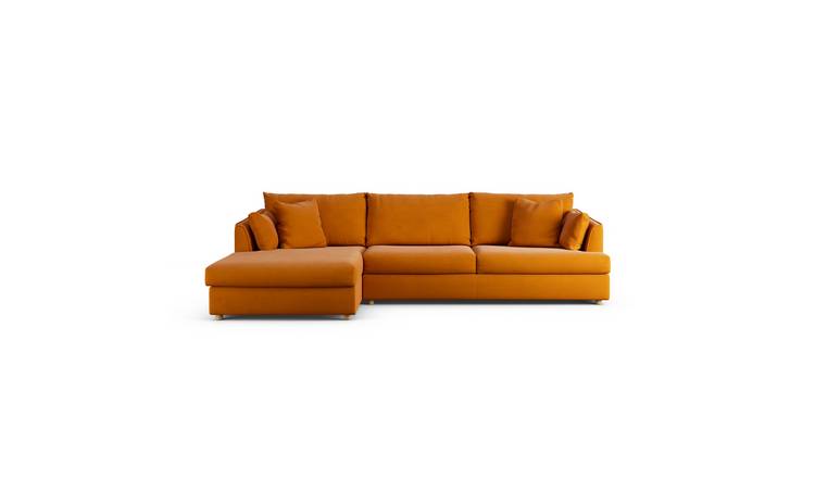 Habitat Holmfirth Left Hand Corner Sofa - Orange