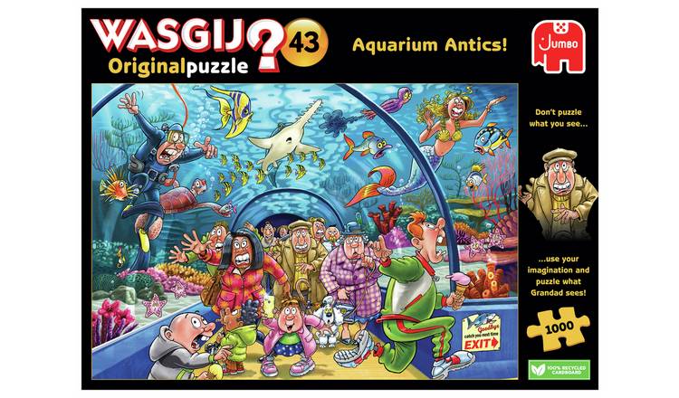 Wasgij Original 43 Aquarium Antics 1000 Piece Jigsaw Puzzle