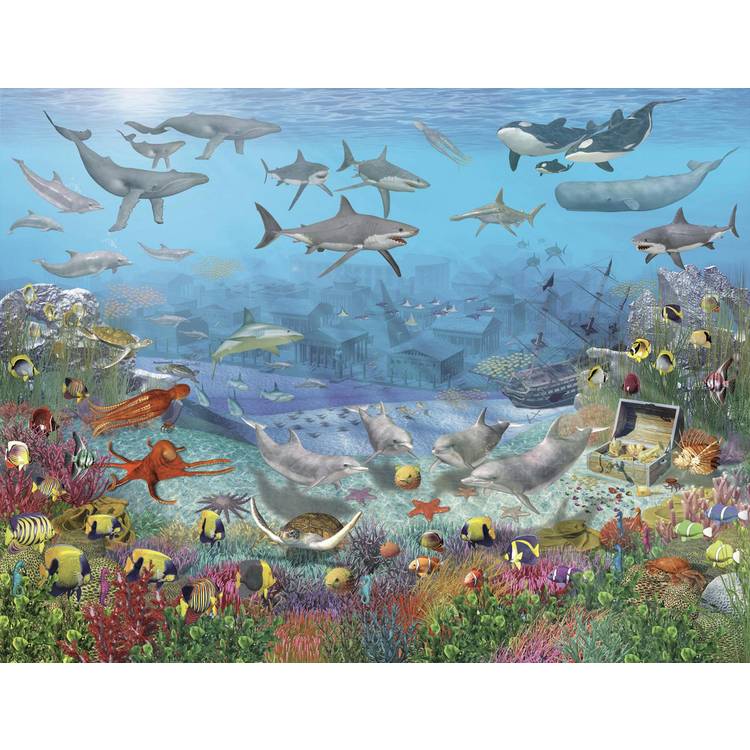 Walltastic Sea Adventure Kids Wall Mural 0
