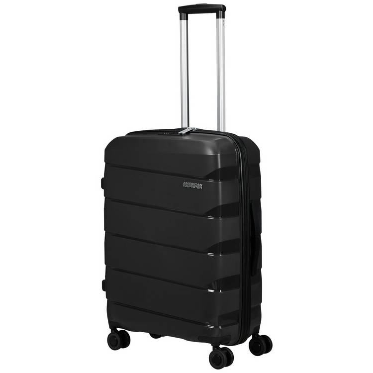 American Tourister Air Move Hard Black Suitcase - Medium 0