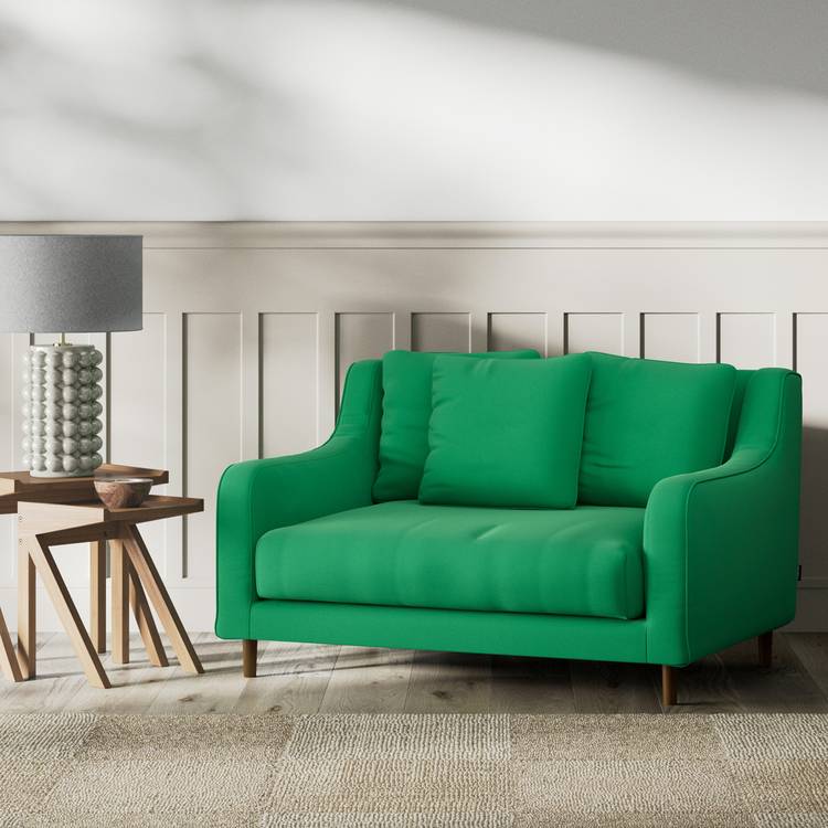 Habitat Swift Fabric Cuddle Chair - Green - Dark Leg 0