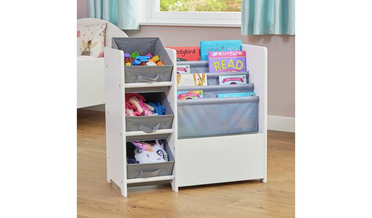 Liberty House Kids Book Sling Storage Unit - White