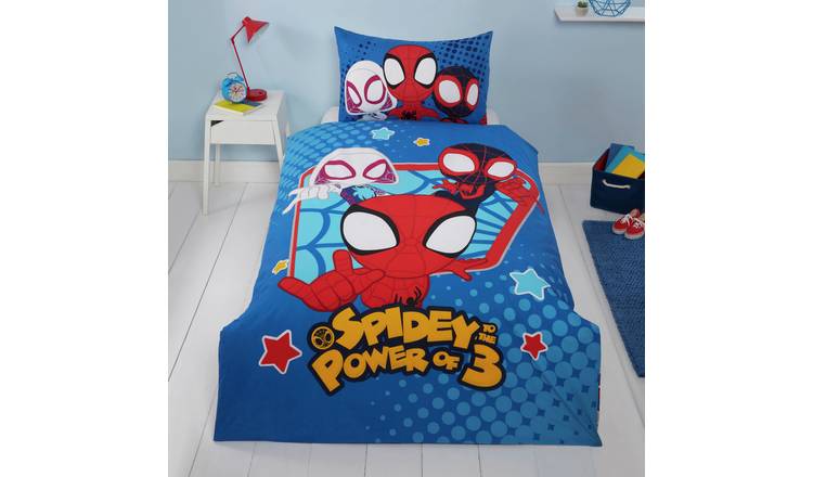 Spidey And His Amazing Friends Reversible Duvet Cover and Pillowcase Set,  Single Set