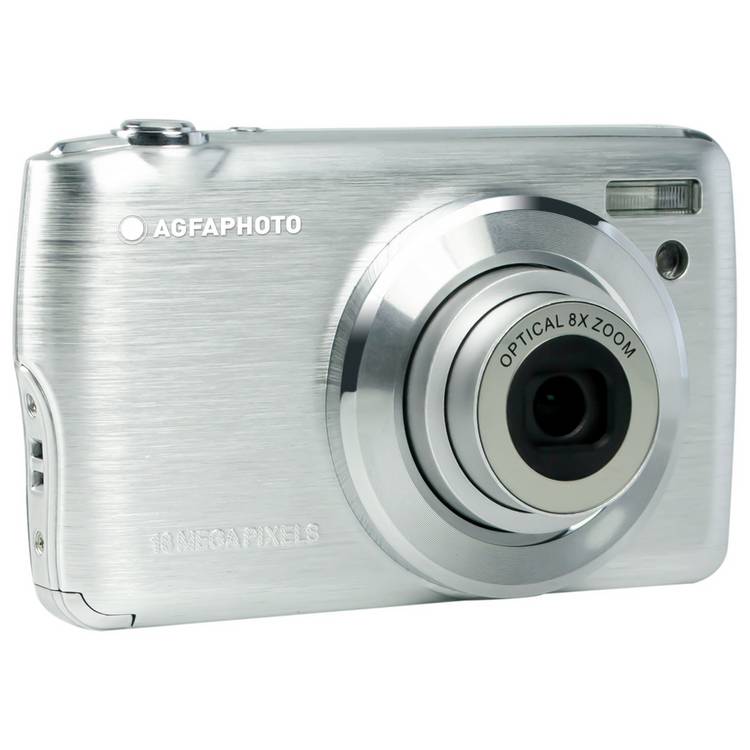AGFA PHOTO DC8200 18MP 8x Zoom Compact Digital Camera Silver 0