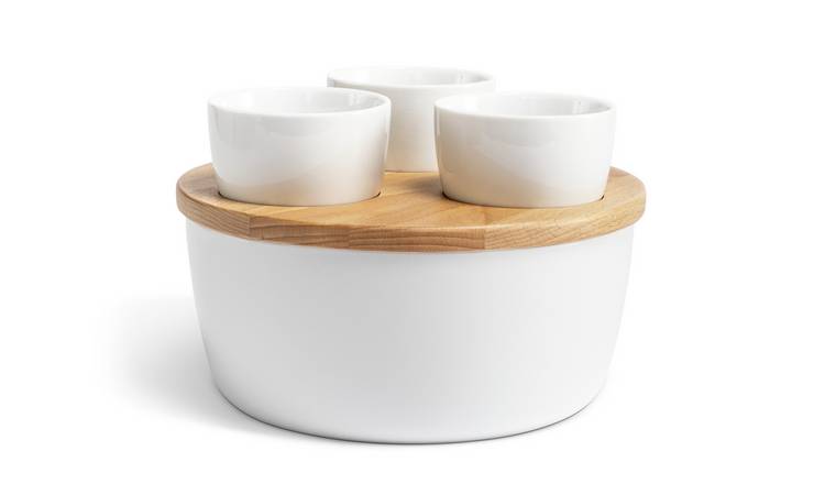 Designed by Sebastian Conran Chip and Dip Multiserve Set