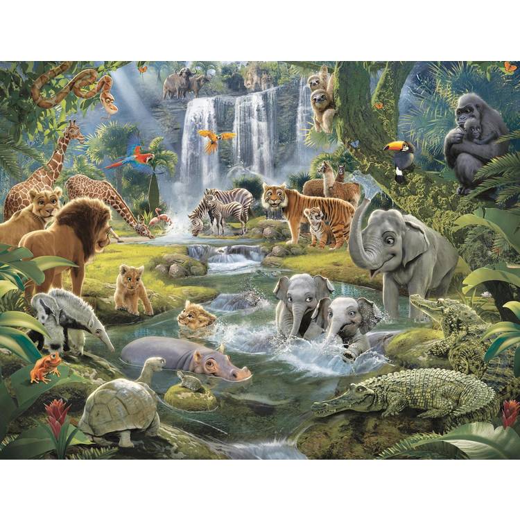 Walltastic Jungle Adventure Children's Wall Mural  0