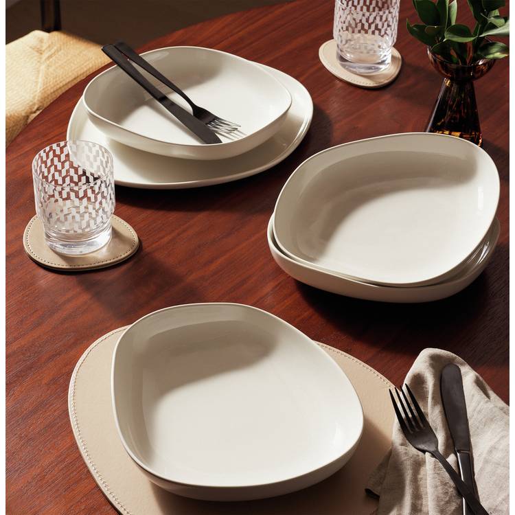 Habitat x Scion 4 Piece Stoneware Pasta Bowls - White 0