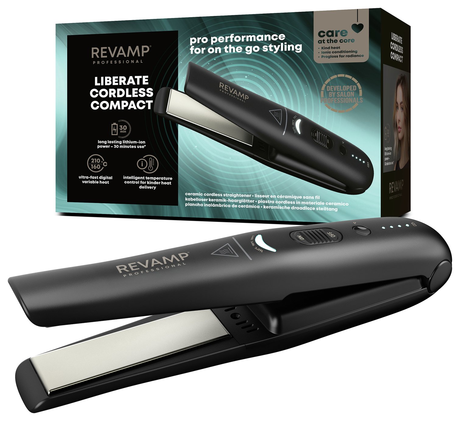 Revamp Progloss Liberate Cordless Compact Hair Straightener