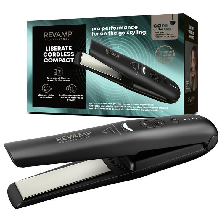 Revamp ST-1700-EU2 Liberate Compact Hair Straightener -Black 0