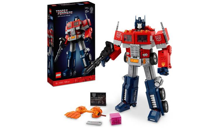 LEGO Icons Optimus Prime Transformers Robot Model Set 10302