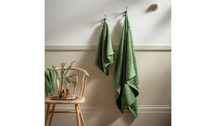 Habitat x Morris & Co. Acanthus Bath Sheet - Green