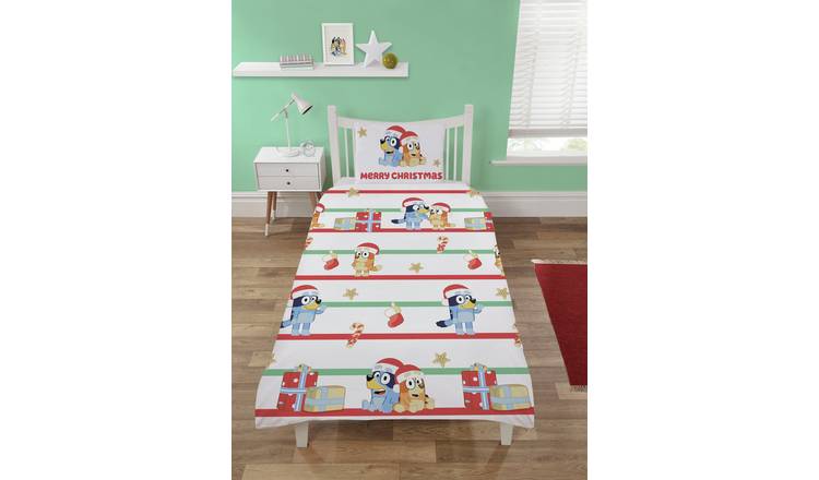 Bluey Cotton Christmas Kids Bedding Set - Single