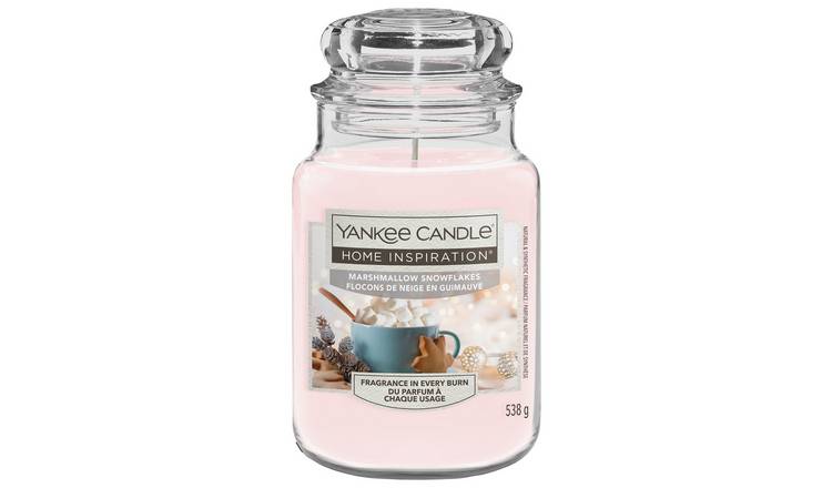 Yankee Home Inspiration Large Candle Marshmallow Snowflakes