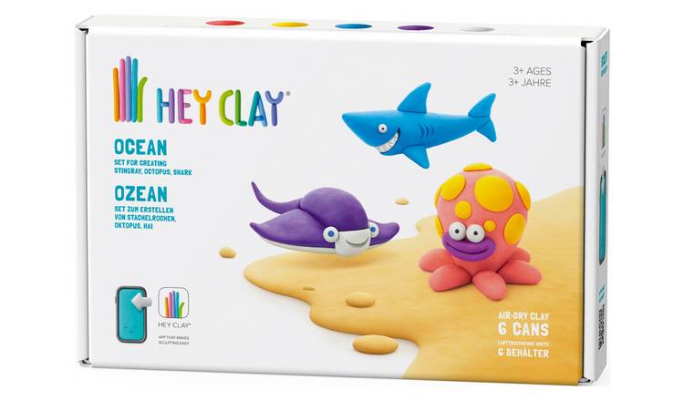 Buy Hey Clay Ocean 6 Can Set Dough and modelling toys Argos