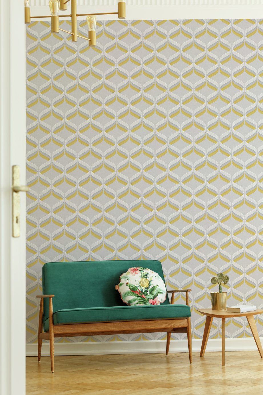 Fresco Retro Ogee Ochre Wallpaper Review