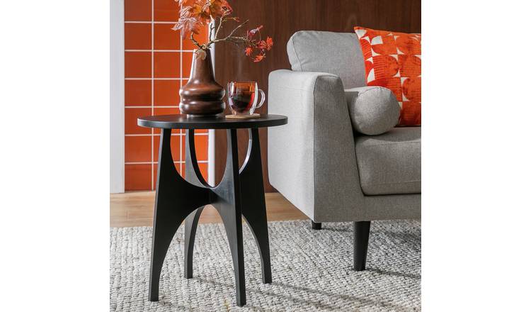 Habitat Mid Century Side Table - Black