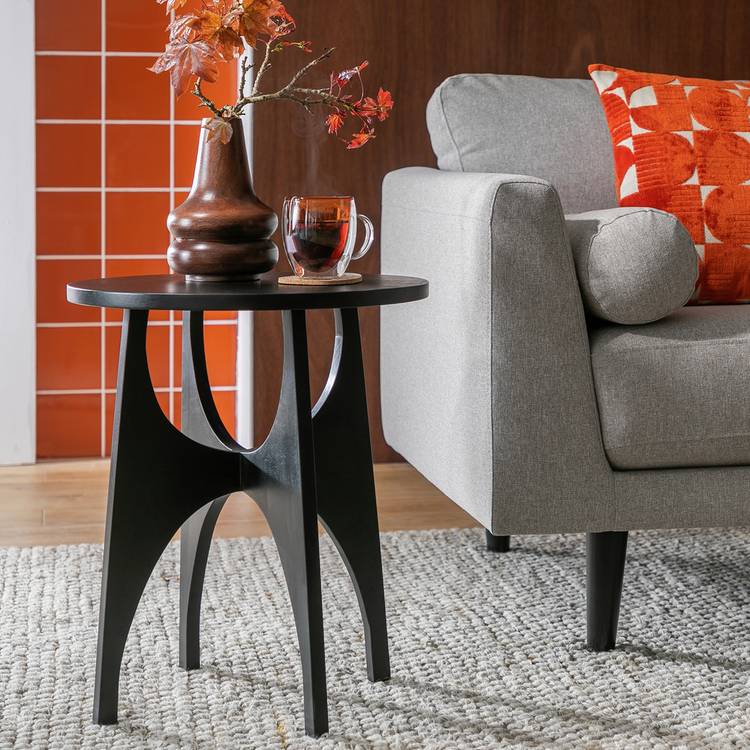 Habitat Mid Century Side Table - Black 0