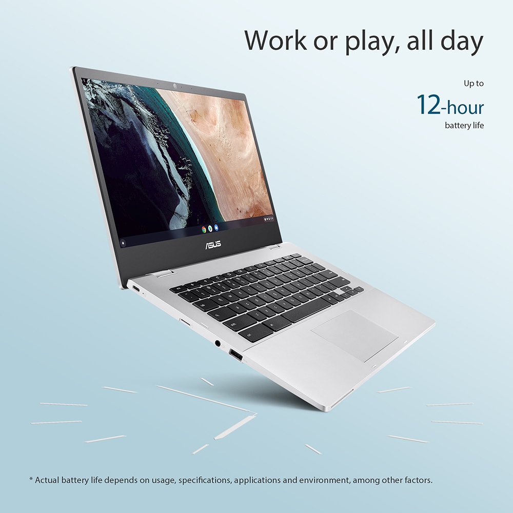 Buy ASUS CX1400 14in Celeron 4GB 64GB Chromebook | Laptops | Argos