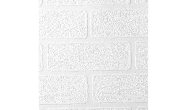 Buy Superfresco Vinyl Brick Effect Paintable Wallpaper | Wallpaper | Argos