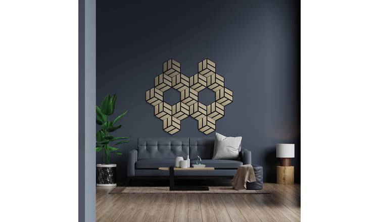 Kraus Acoustic Light Oak Hex Wall Panel