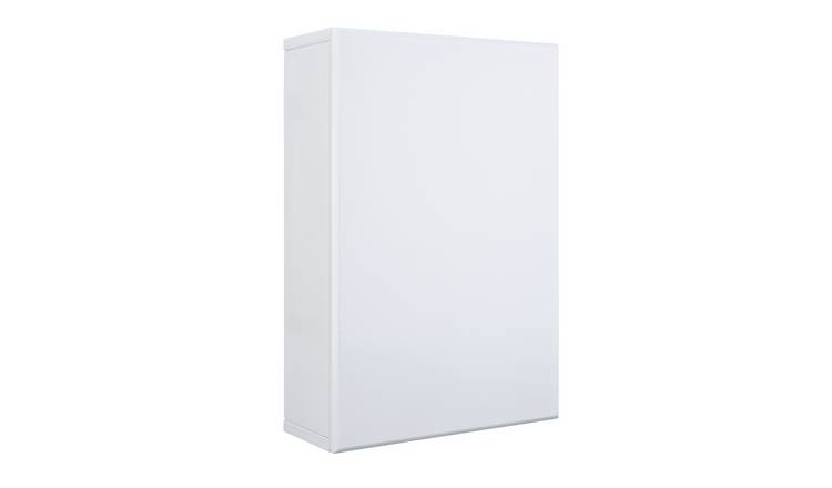 Argos Home Gloss Single Wall Cabinet - White