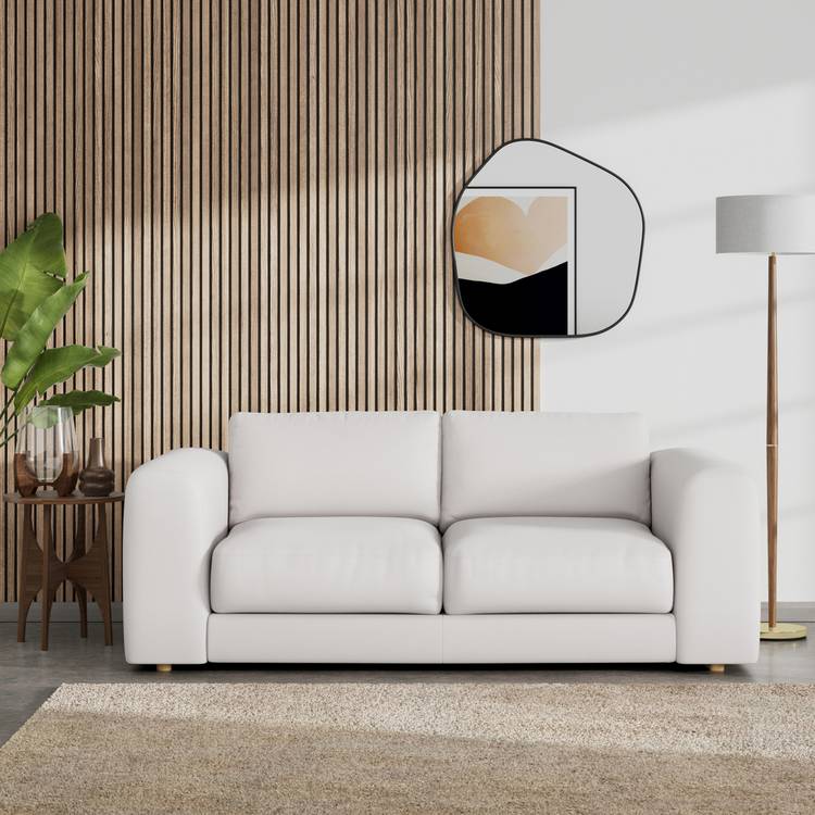 Habitat Ayr Fabric 3 Seater Sofa - Natural 0