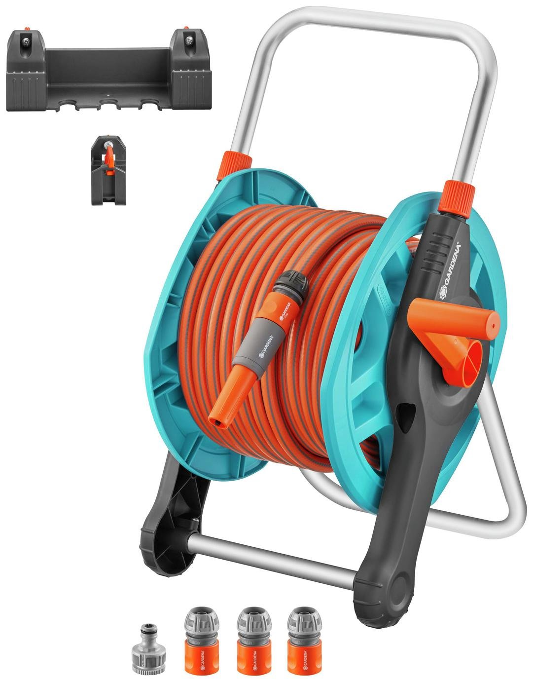 Gardena Basic Wall Hose Reel Set - 25m