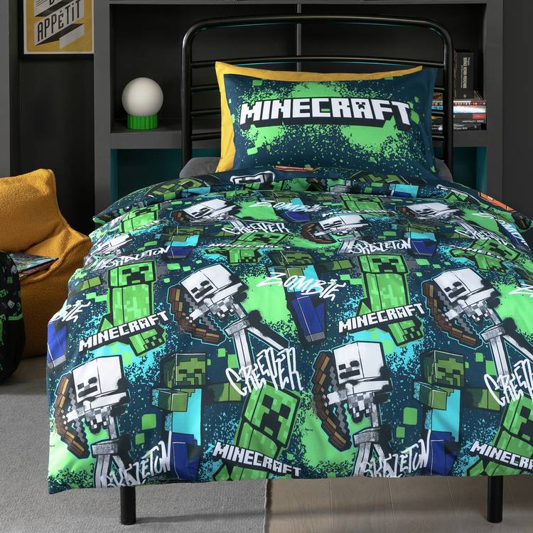 Minecraft Graffiti Kids Bedding Set - Single 0