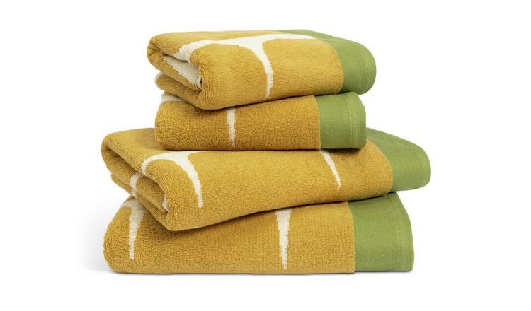 Buy Habitat x Scion Lohko 4 Piece Bale Mustard Towels Habitat