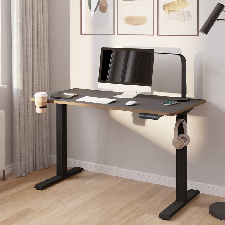 Koble Gino Height Adjustable Office Desk - Black 0