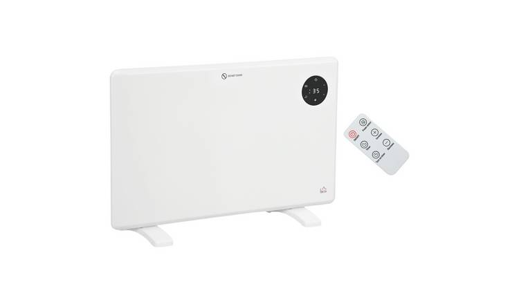 HOMCOM 1200W Wall Mounted Electric Heater with LED Display - White