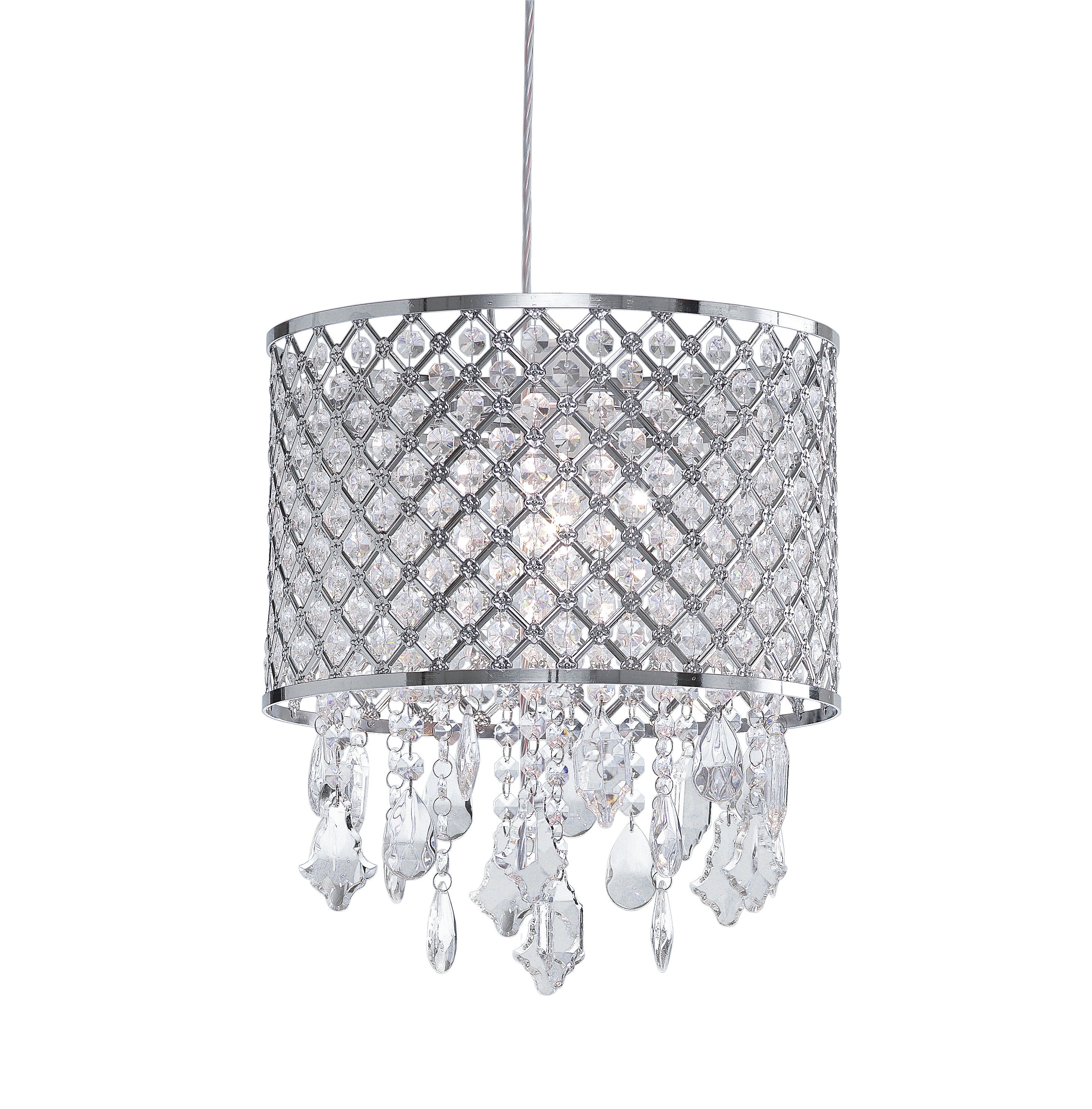 Argos Home Tayten Glass Beaded Chandelier - Chrome