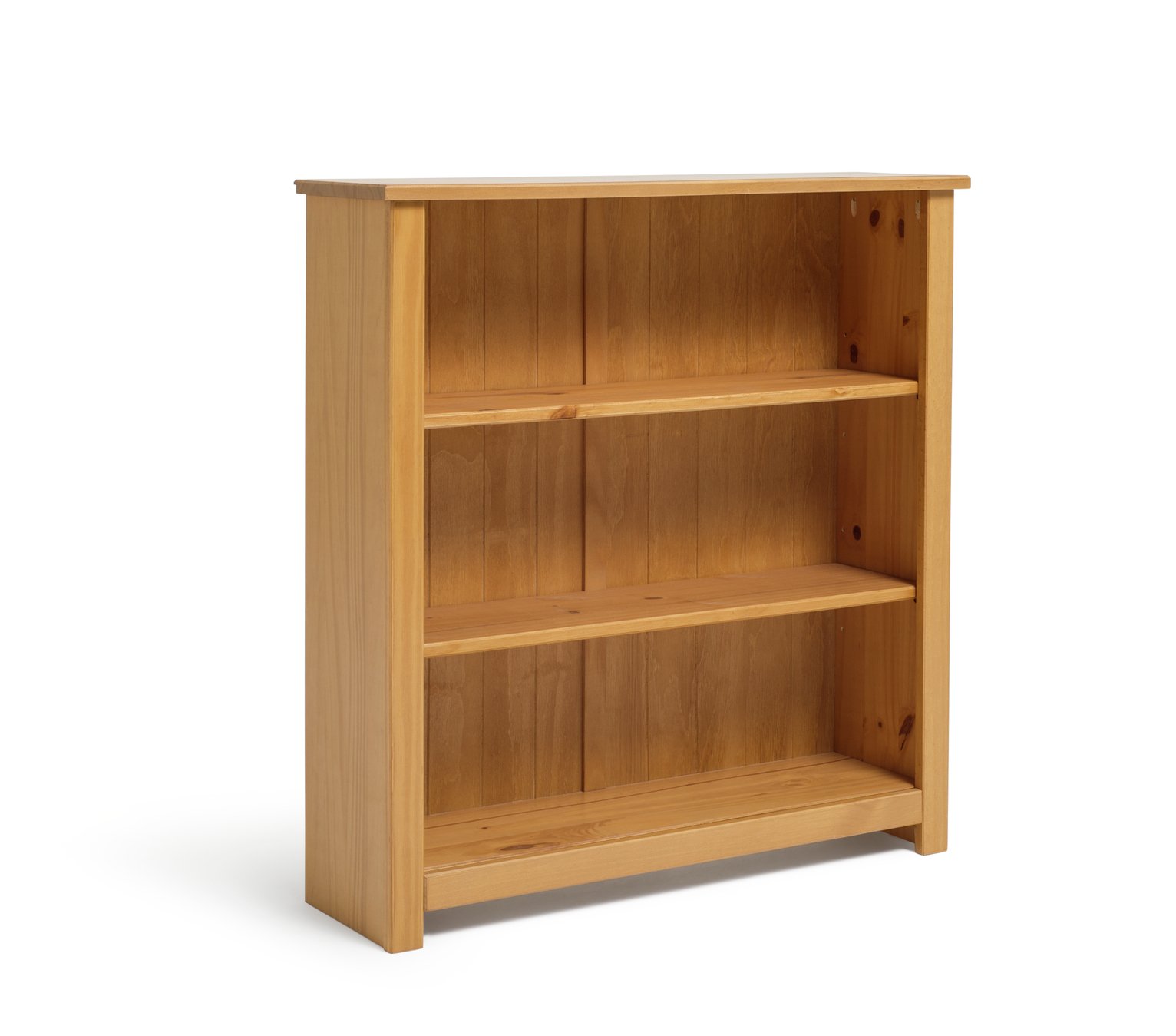 Argos Home Porto 2 Shelf Solid Wood Bookcase - Pine