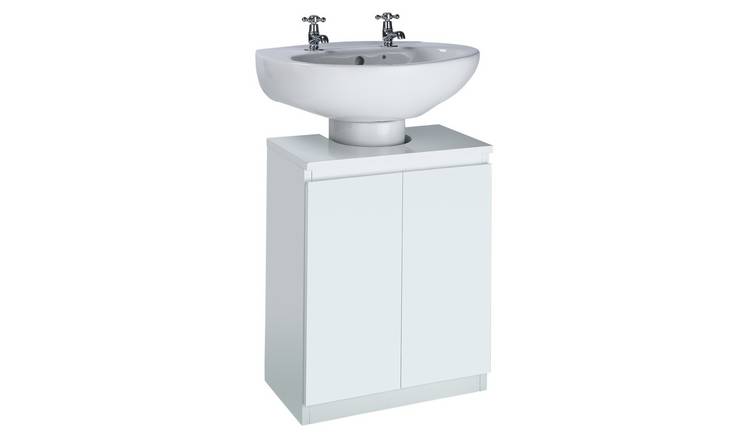 Buy Argos Home Gloss Undersink Storage White Bathroom Shelves And Storage Units Argos