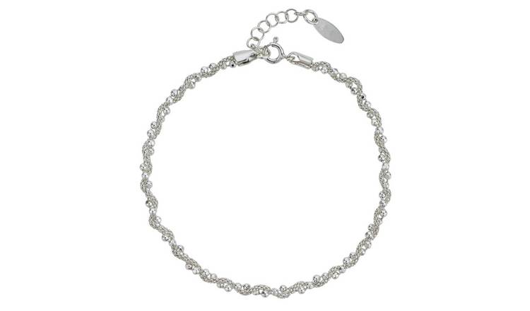 Silver bead deals bracelet argos